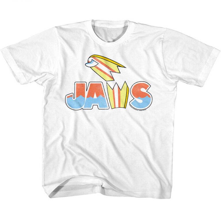 Jaws Broken Surfboard Logo T-Shirt