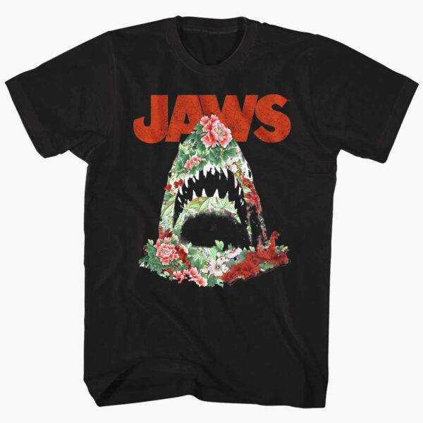 Jaws Floral Shark Men’s T Shirt