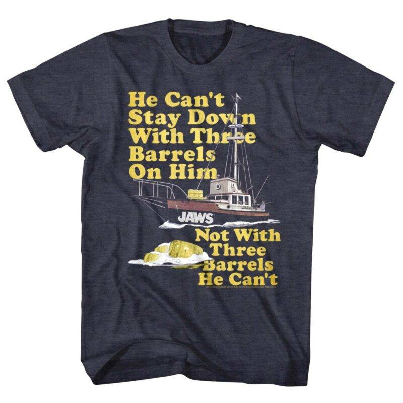 Jaws Boat with Three Barrels T-Shirt