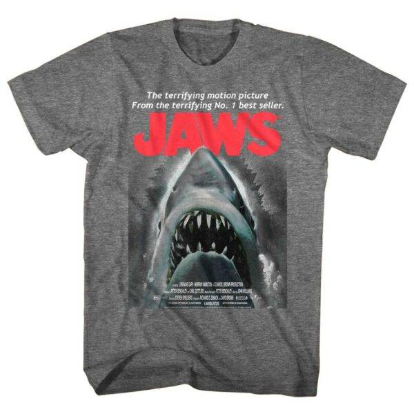 Jaws Terrifying Motion Picture Men’s T Shirt