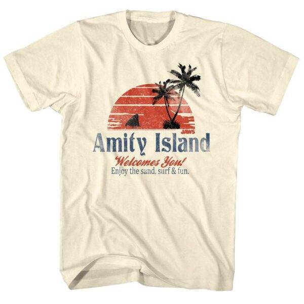 Jaws Amity Island Sunset Men’s T Shirt