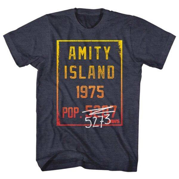 Jaws Amity Island Population Countdown T-Shirt
