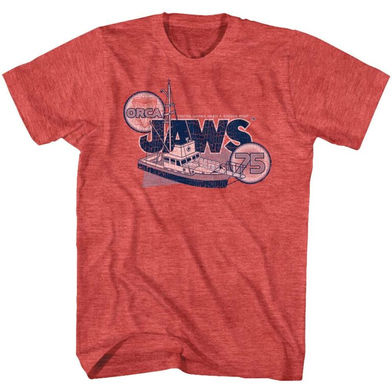 Jaws Orca Boat 1975 Men’s T Shirt