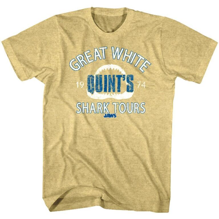 Jaws Quint's Great White Shark Tour 1974 T-Shirt