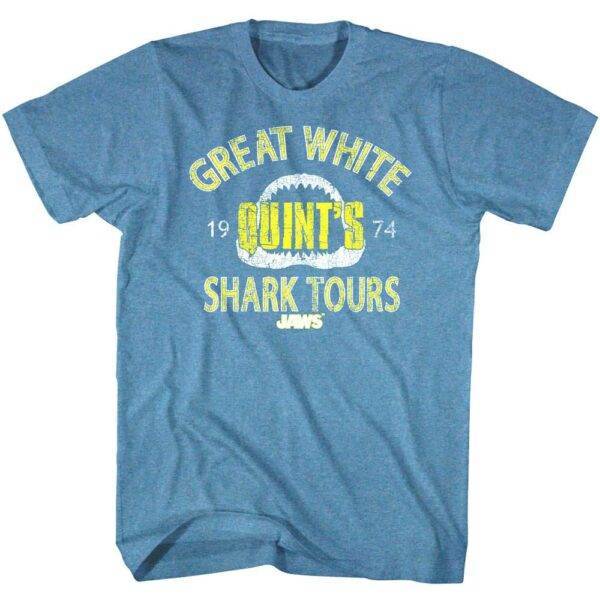 Jaws Quint's Great White Shark Tours 1974 T-Shirt