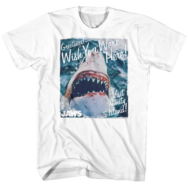 Jaws Greetings Wish You Were Here Men’s T Shirt