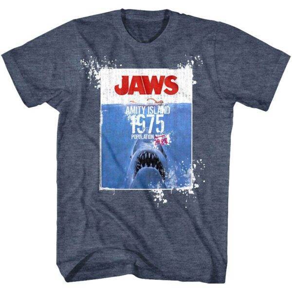 Jaws Amity Island Population Men’s T Shirt