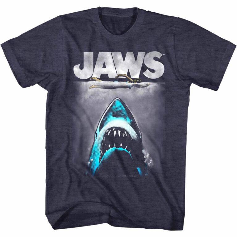 Jaws Shark Lichtenstein Men’s T Shirt