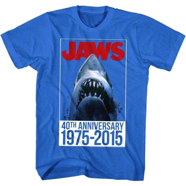 Jaws 40th Anniversary Movie Poster Men’s T Shirt