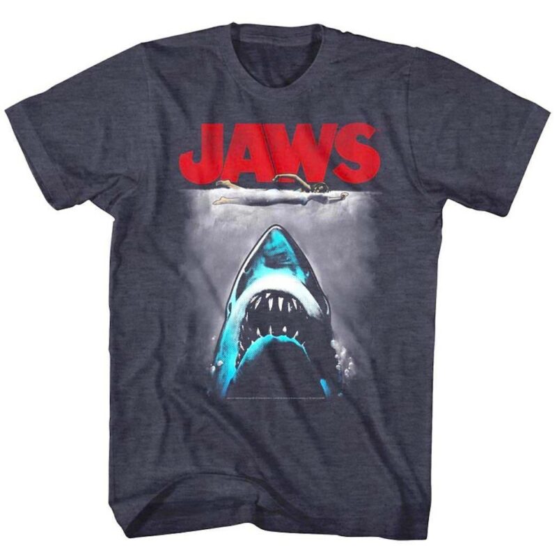 Jaws Swimmer Attack Men’s T Shirt