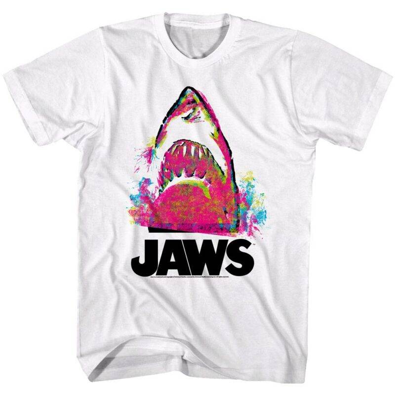 Jaws Paint Splash Shark T-Shirt