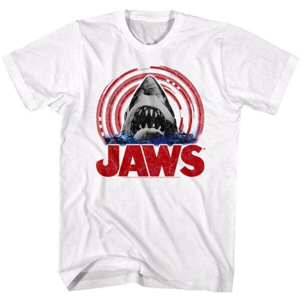 Jaws Shark Spiral Target Men’s T Shirt