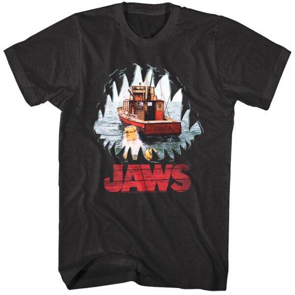 Jaws Shark Mouth POV Men’s T Shirt
