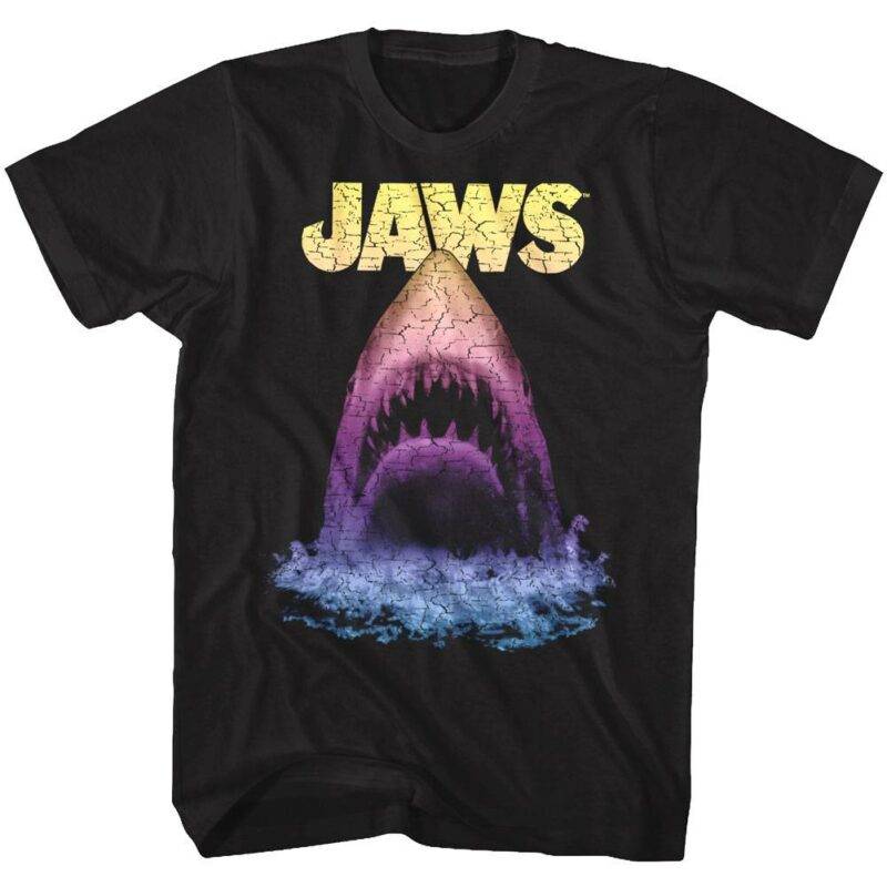 Jaws Rainbow Shark Attack T-Shirt