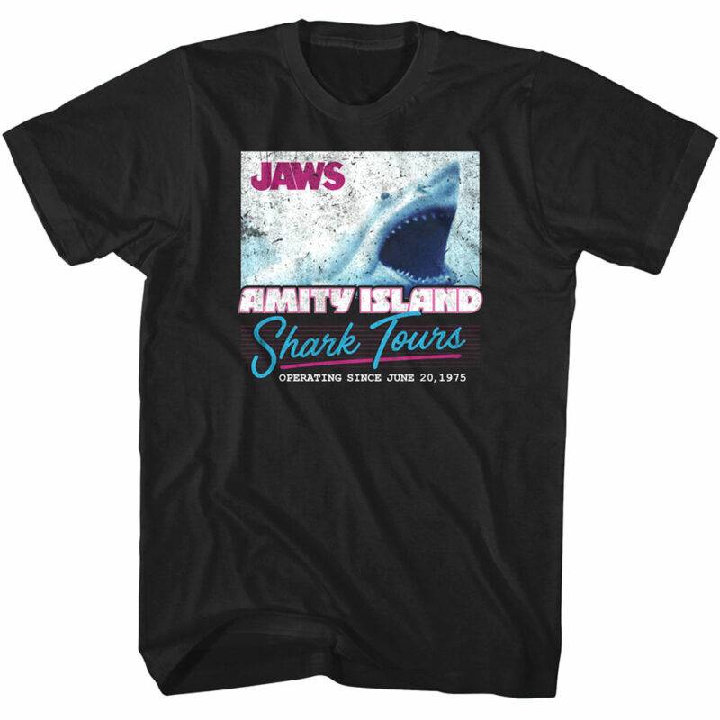 Placeholder Jaws Shark Tours Operating 1975 Men’s T Shirt