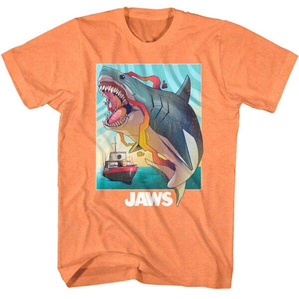 Jaws Super Mega Flying Killer Shark Men’s T Shirt