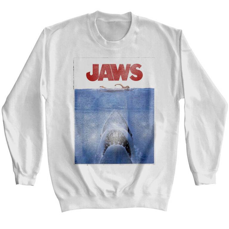 Jaws Shark Vintage Movie Poster Sweater