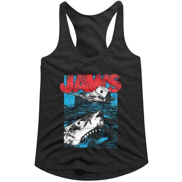 Jaws Great White Shark Attack Women’s Tank Top