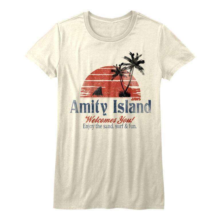 Jaws Amity Island Sunset Women’s T Shirt