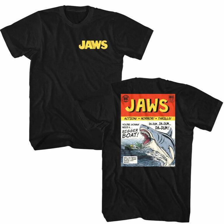 Jaws Horror Comic Men's T Shirt