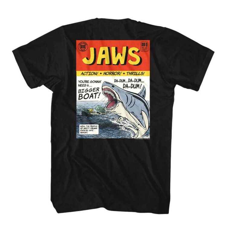 Jaws Horror Comic Men's T Shirt