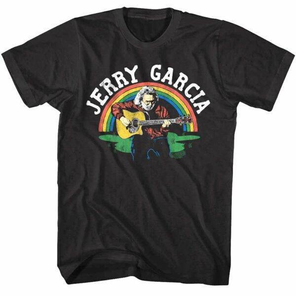 Jerry Garcia Acoustic Rainbow Men’s T Shirt