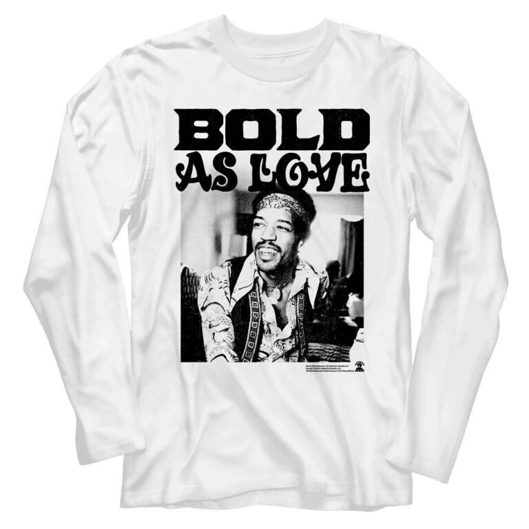 Jimi Hendrix Bold As Love April 20 1969 Long Sleeve T Shirt