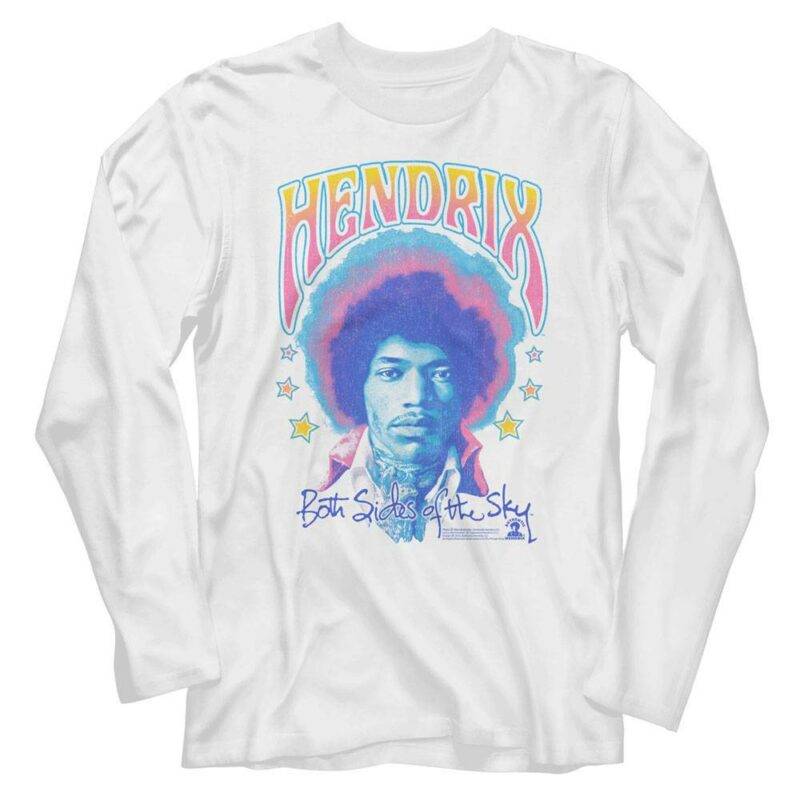 Jimi Hendrix Pastel Both Sides of the Sky Long Sleeve T Shirt