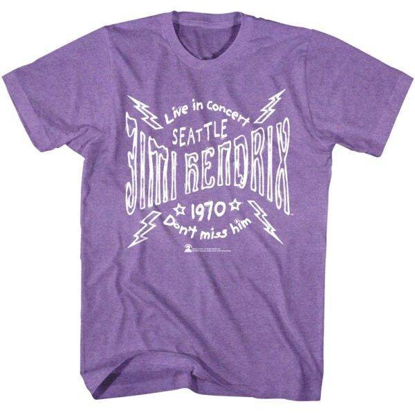 Jimi Hendrix Seattle Don’t Miss Him Men’s T Shirt