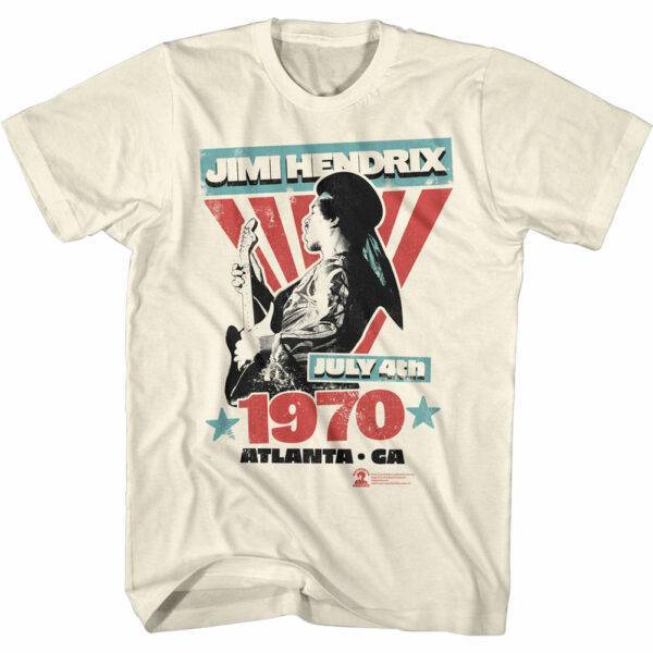 Jimi Hendrix Atlanta 1970 Men’s T Shirt