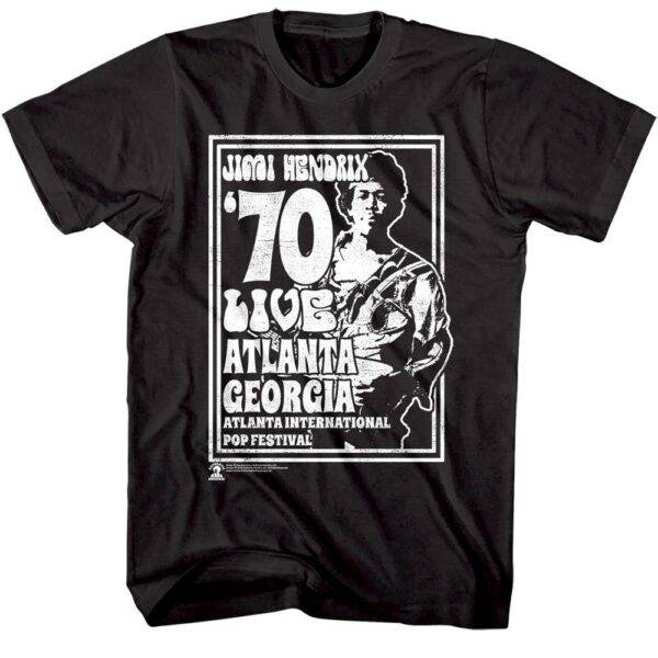Jimi Hendrix Live Atlanta Festival 70 Men’s T Shirt
