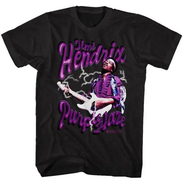 Jimi Hendrix Purple Haze Lightning Men’s T Shirt