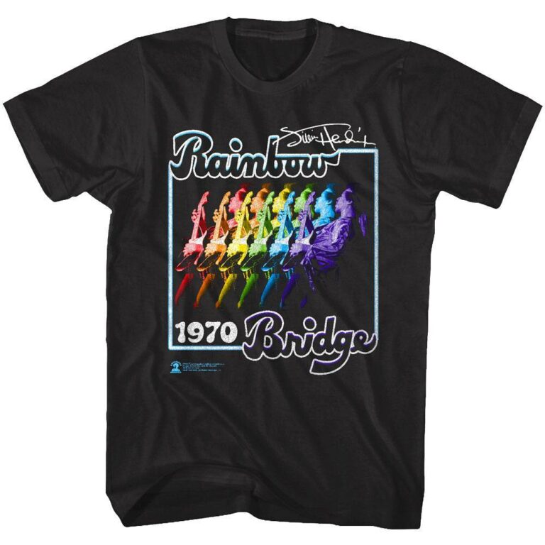 Jimi Hendrix Rainbow Bridge 1970 Men’s T Shirt