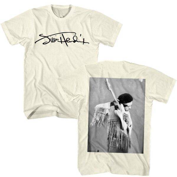 Jimi Hendrix Signature Guitar Men’s T Shirt