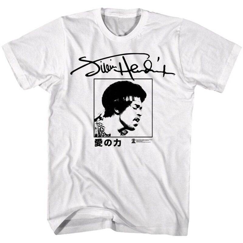 Jimi Hendrix Japan Signature Men’s T Shirt