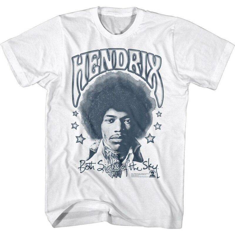 Jimi Hendrix Both Sides of the Sky Stars Men’s T Shirt