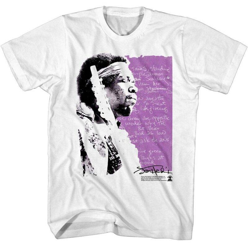 Jimi Hendrix Bold as Love Lyrics Men’s T Shirt