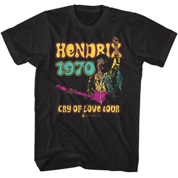 Jimi Hendrix Cry of Love Tour Men’s T Shirt