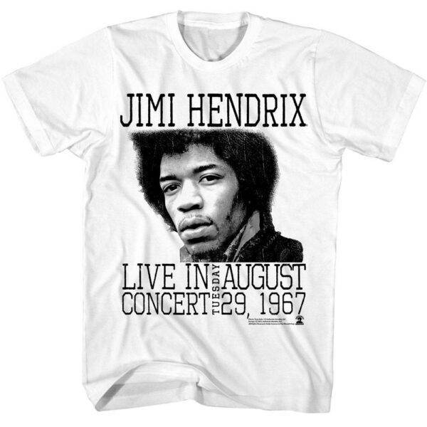 Jimi Hendrix Nottingham Blues Festival Men’s T Shirt