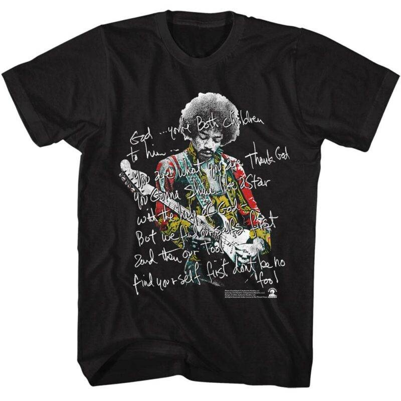 Jimi Hendrix Message To The Universe Men’s T Shirt