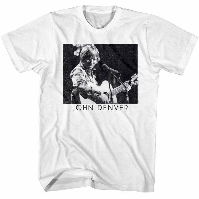 John Denver Playing Guitar T-Shirt