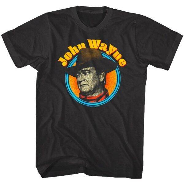 John Wayne Retro 70's Circle Men's T Shirt