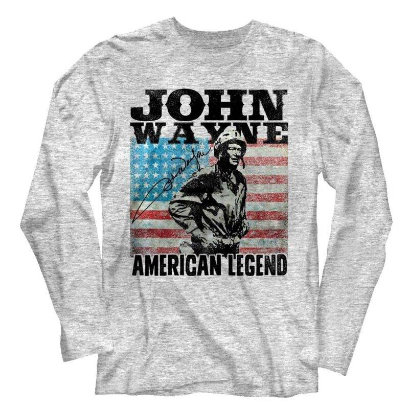 John Wayne American Legend Soldier Long-Sleeve T Shirt