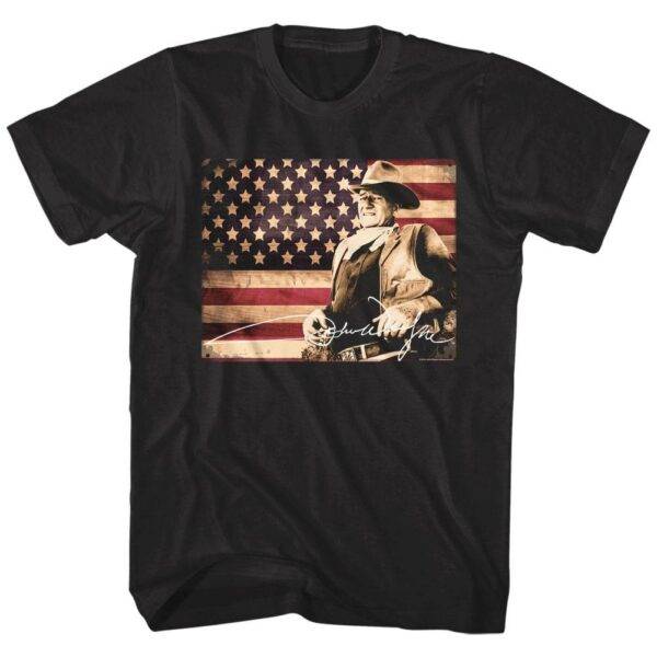 John Wayne Signature Stars & Stripes Men’s T Shirt