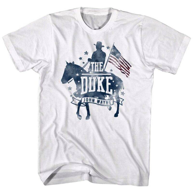 John Wayne Patriot on Horseback Men's T Shirt