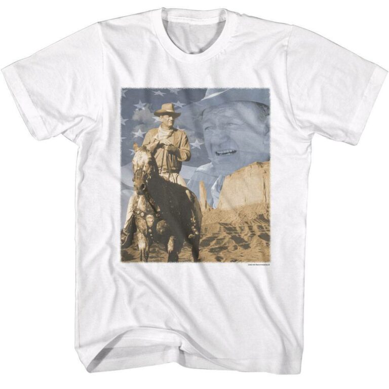 John Wayne Big Sky Country Banner Men's T Shirt