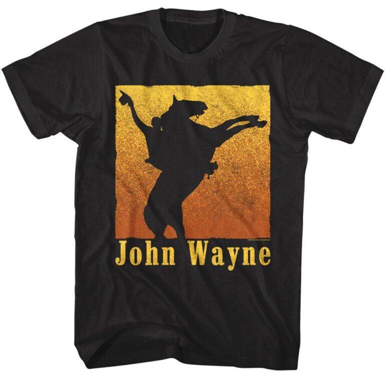 John Wayne Rides Into Sunset Men's T Shirt