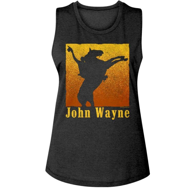 John Wayne Rides Into Sunset Women's Tank