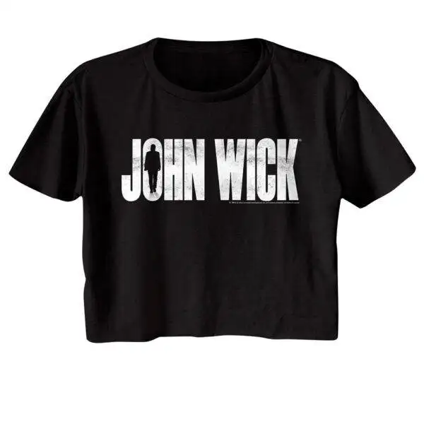 John Wick Silhouette Movie Logo Women’s Crop Top