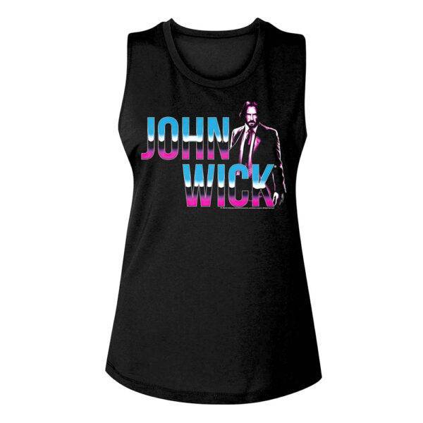 John Wick Neon Manga Comic Women’s Tank